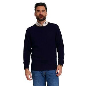 Jack Pyke Mens Knitted Lambswool Crew Neck Sweater / Navy Blue
